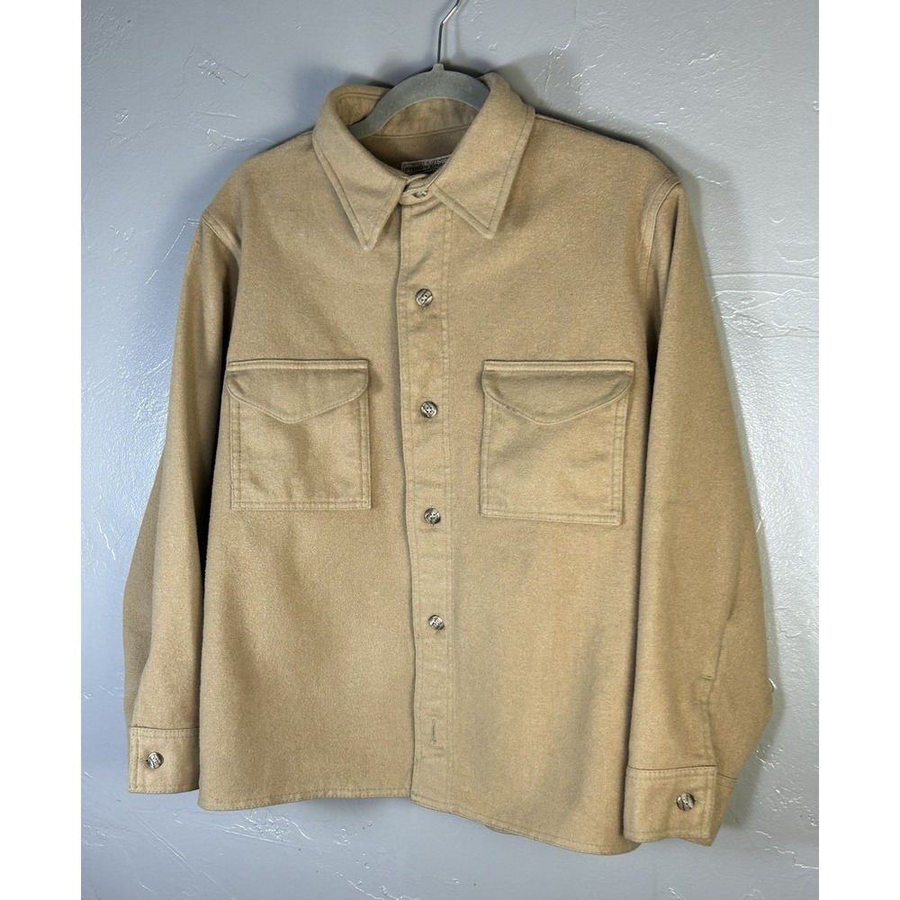 VTG CC Filson Seattle wool jac-shirt features two chest pockets button Heritage
